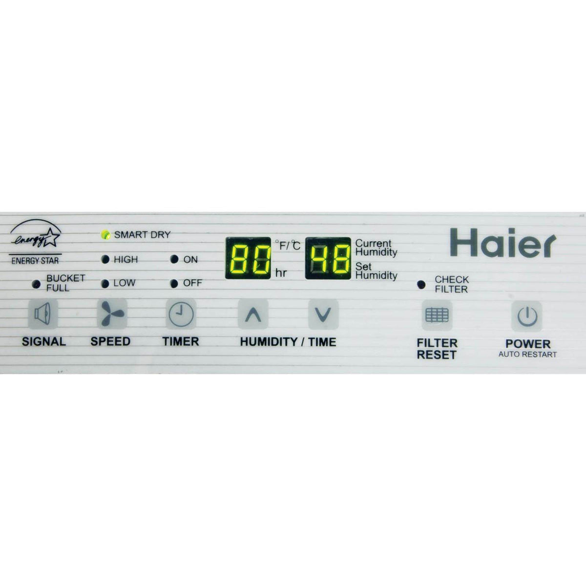 Haier 45 Pint 2-Speed Portable Electronic Air Dehumidifier | DE45EM -  For Parts