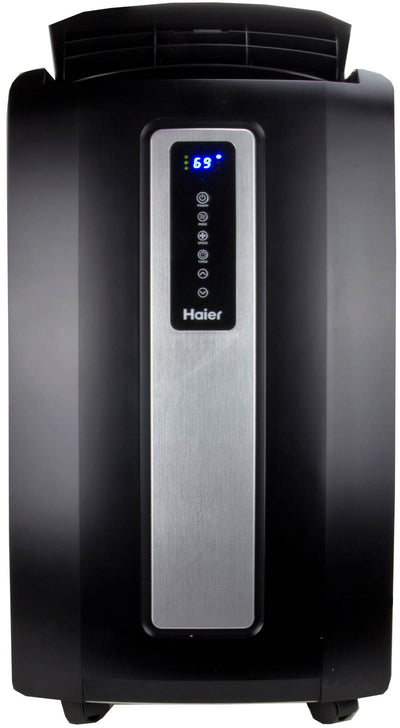 Haier 12,000 BTU Portable Air Conditioner Black w/Window Kit|HPF12XCM (Open Box)