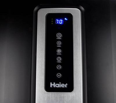 Haier 12,000 BTU Portable Air Conditioner Black w/Window Kit|HPF12XCM (Open Box)