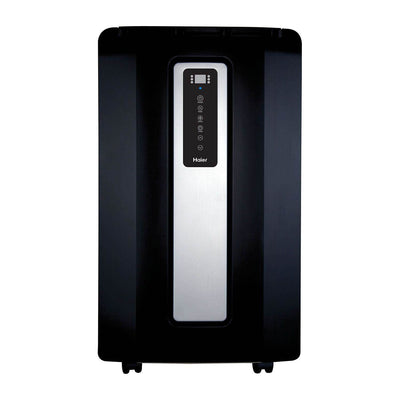 Haier 12,000 BTU Portable Air Conditioner Black w/Window Kit|HPF12XCM (Open Box)