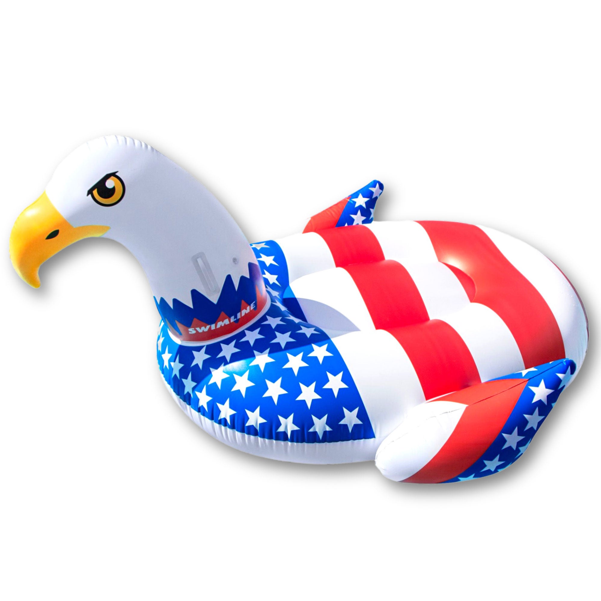 Rideable Patriotic American Bald Eagle Inflatable Swimming Pool Float (Used)