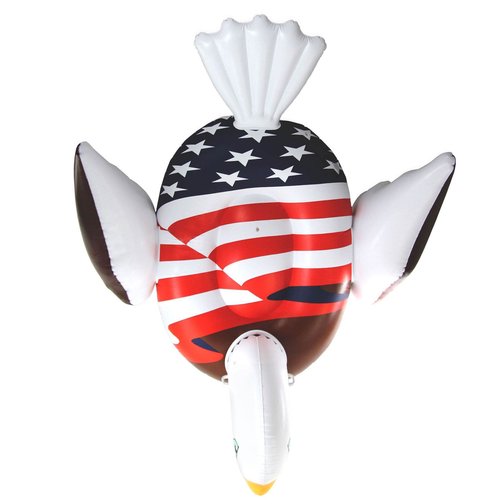 Swimline 90700 Inflatable American Bald Eagle Giant Riding Patriotic Pool Float - VMInnovations