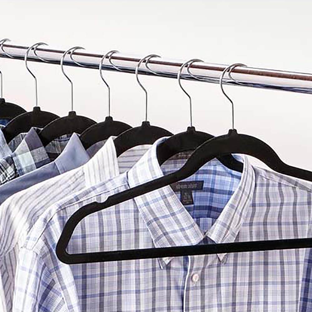 Home & Loft Space Saving Soft Velvet Non-Slip Suit Clothes Hangers (105 Pack)