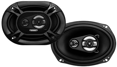 Soundstorm 6.5" 150W 3-Way (2 Pack) + 6x9" 300W Coaxial (2 Pack) Car Speakers