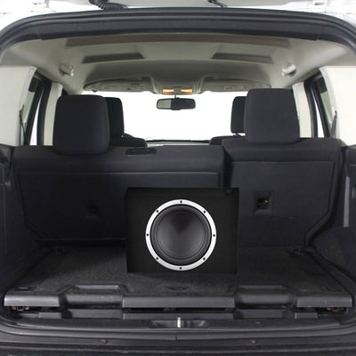 Q Power SHALLOW110 Single 10" Vented Shallow Subwoofer Box Enclosure (Damaged)