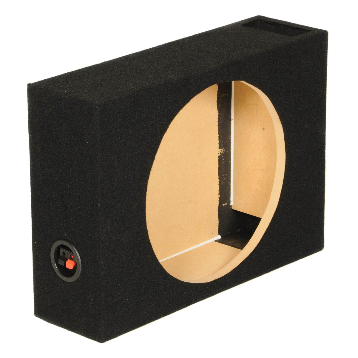 Q Power SHALLOW112 Single 12" Vented Shallow Subwoofer Sub Enclosure (Open Box) - VMInnovations