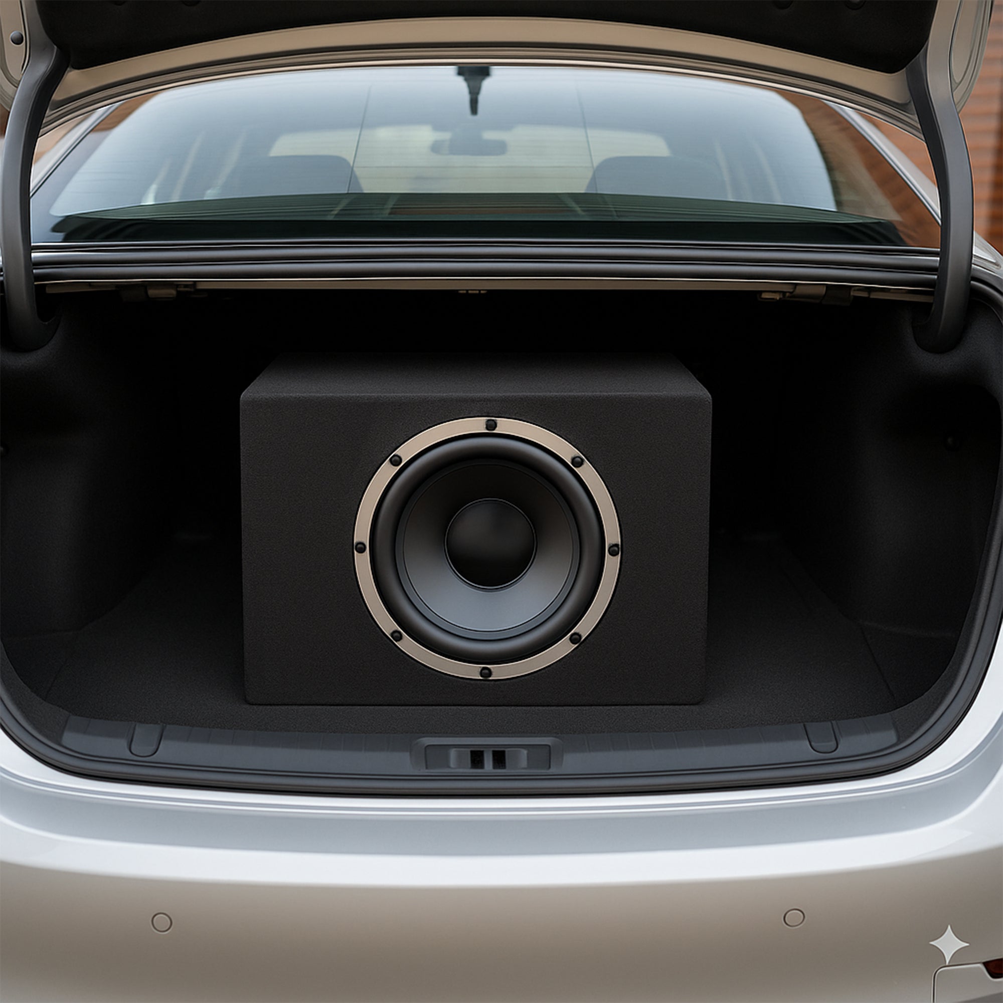 Q Power SHALLOW112 Single 12" Vented Shallow Subwoofer Sub Enclosure (Open Box)