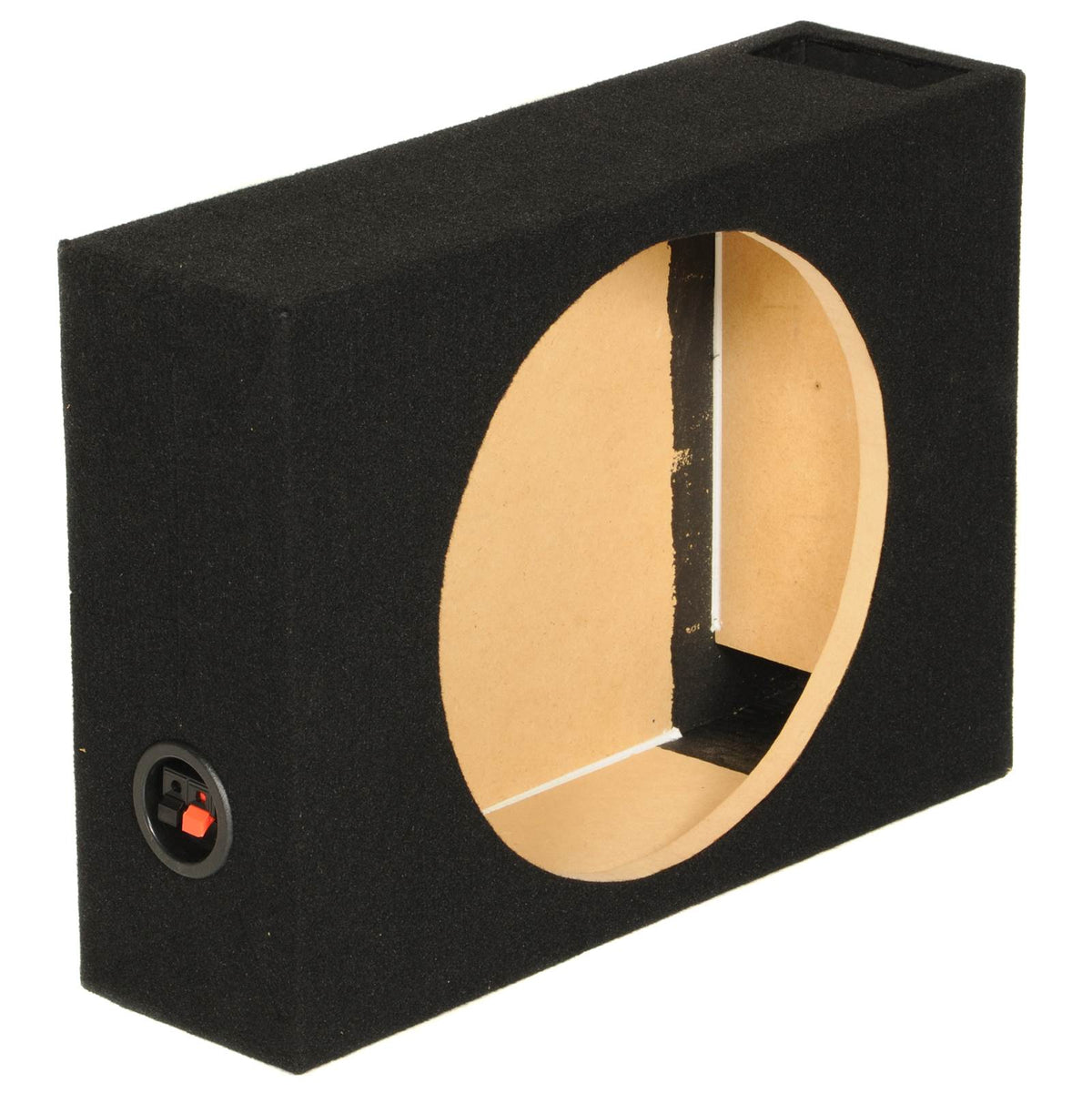 Q Power SHALLOW112 Single 12" Vented Shallow Subwoofer Sub Enclosure (Open Box) - VMInnovations