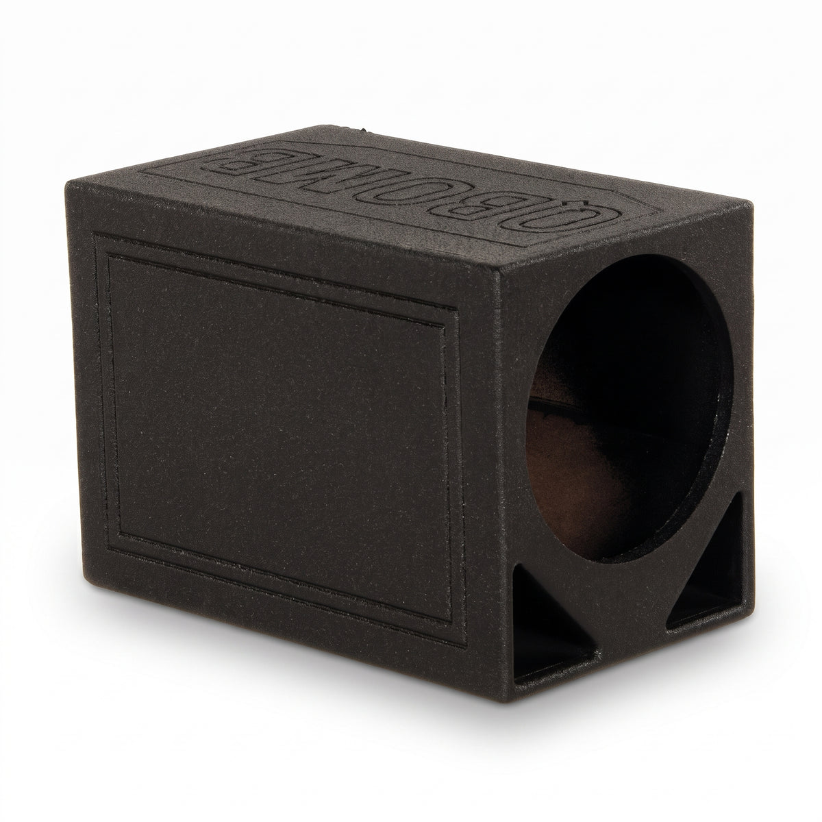 Q Power Single 12" Triangle Ported Car Audio Subwoofer Box Enclosure (For Parts)