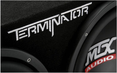 MTX TNE212D 12" 1200W Dual Loaded Car Subwoofer Box & SSL 1500W Amplifier w/ Kit