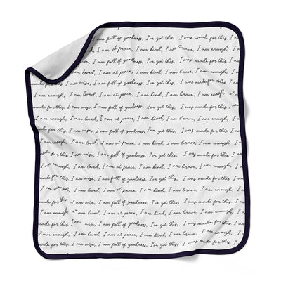 Goumikids Super Soft Organic Bamboo Cotton Baby Nursery Blanket, You Are Loved - VMInnovations