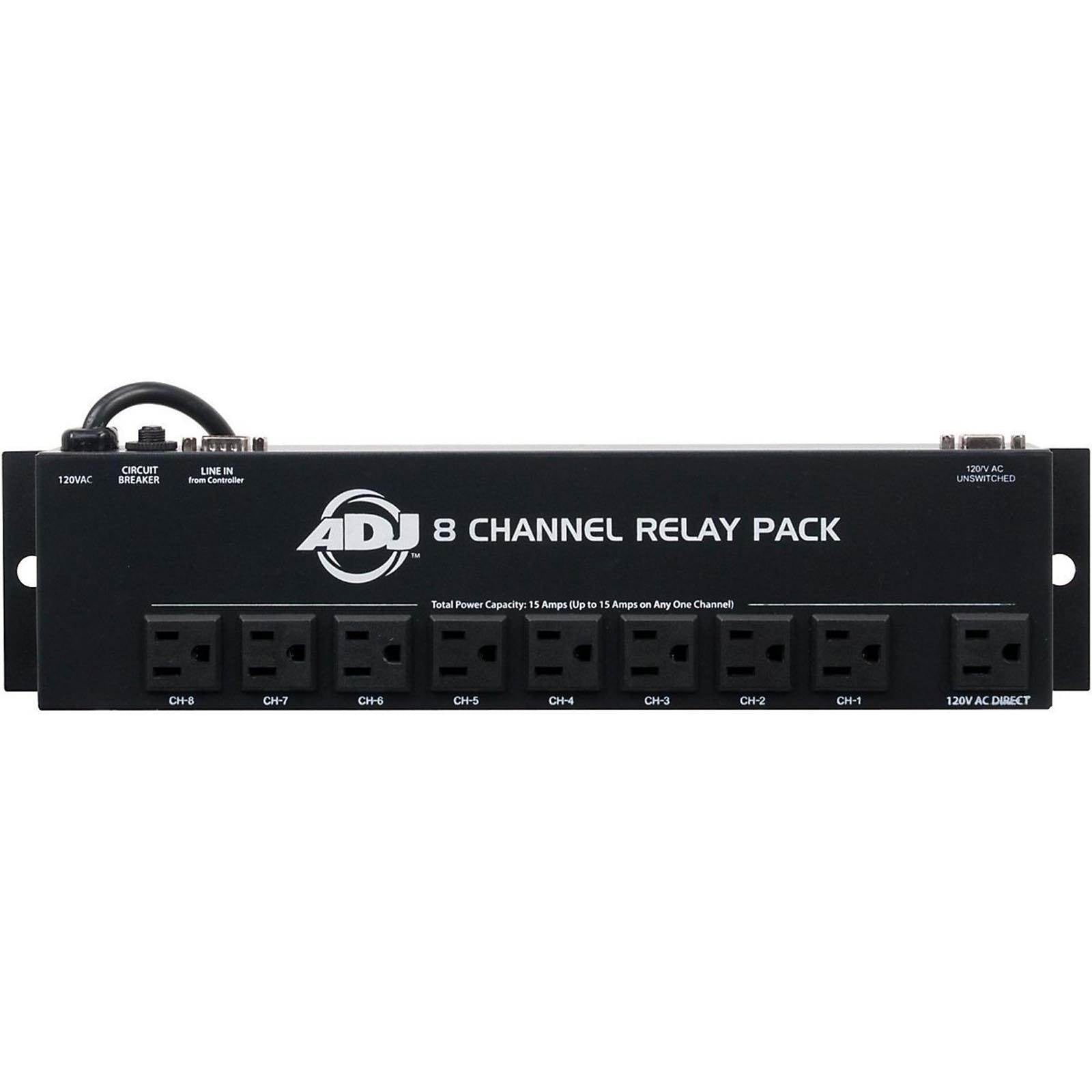 American DJ ADJ SC-8 II System 8 Ch Low Voltage Switch Controller w/ Relay Pack - VMInnovations