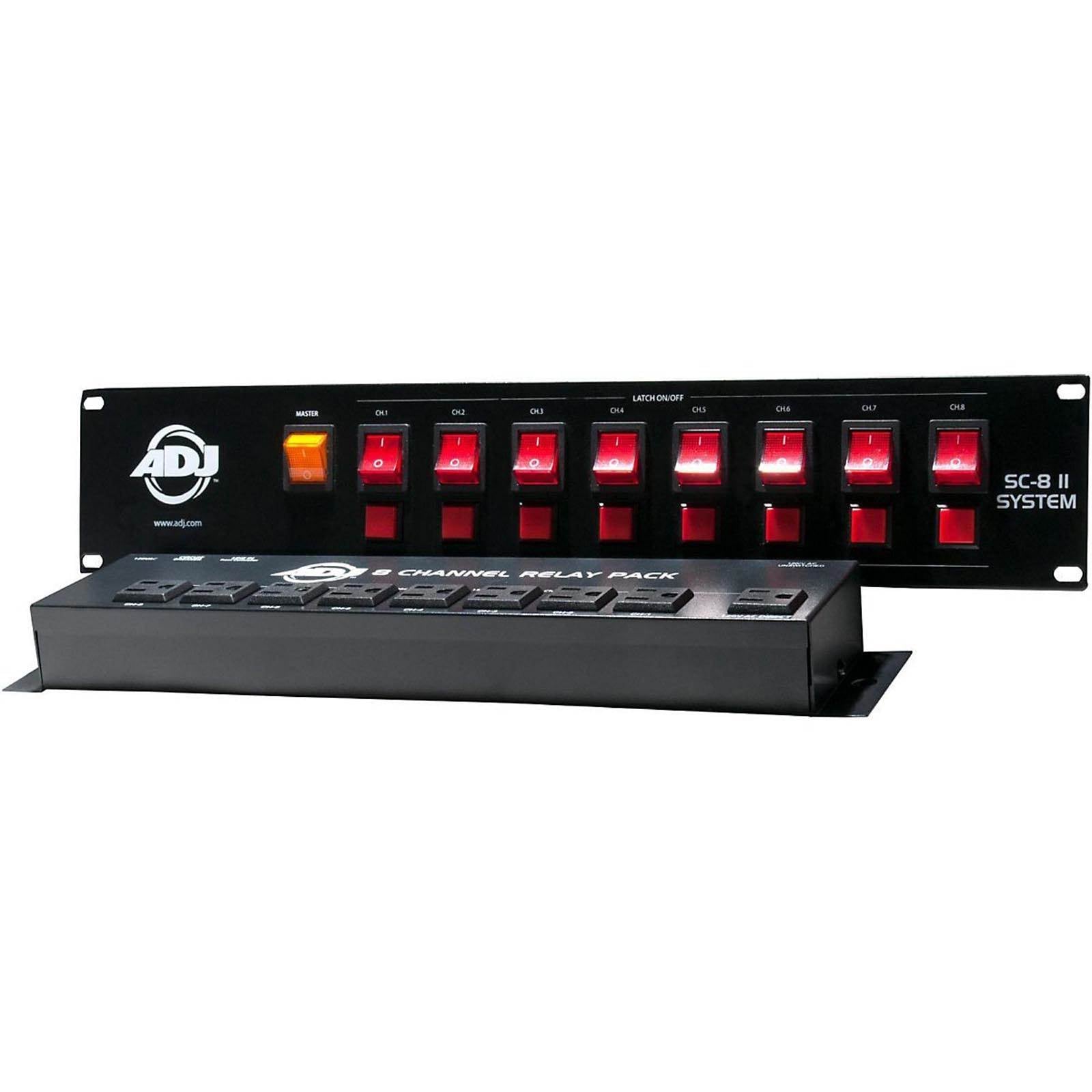 American DJ ADJ SC-8 II System 8 Ch Low Voltage Switch Controller w/ Relay Pack - VMInnovations