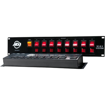American DJ ADJ SC-8 II System 8 Ch Low Voltage Switch Controller w/ Relay Pack - VMInnovations