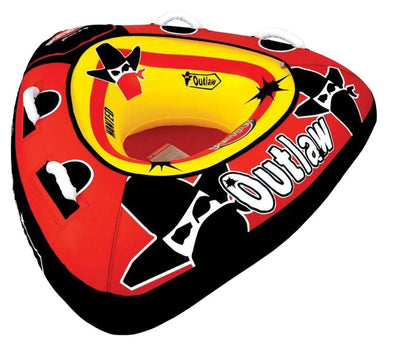 SPORTSSTUFF 53-1126 Outlaw 48" Single Rider Boat Towable + 50'/60' Tube Rope