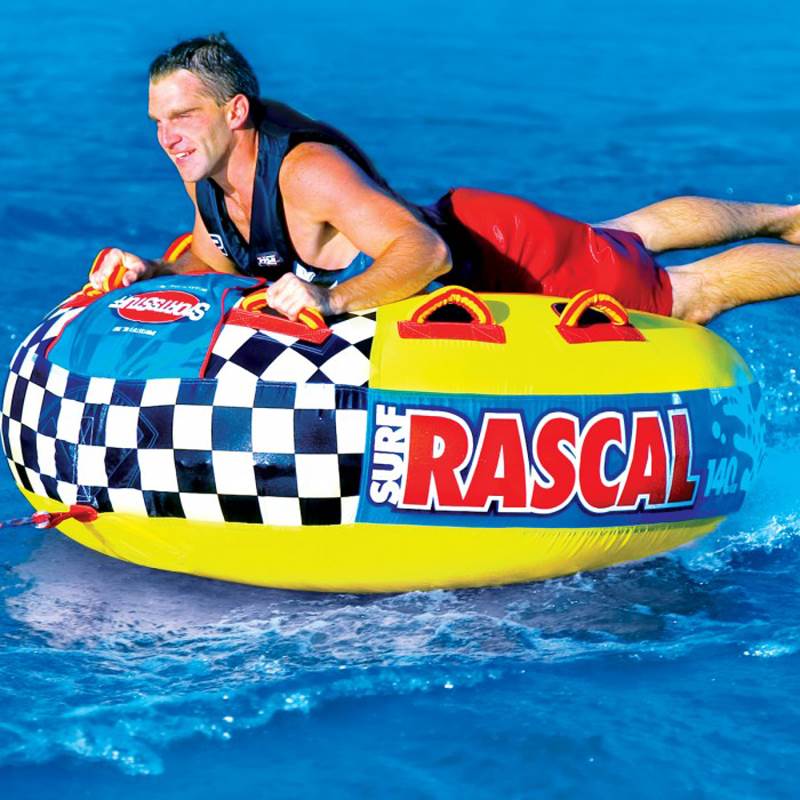 Airhead SPORTSSTUFF 53-1320 Rascal Single Rider Towable and 60' Boat Tube Rope