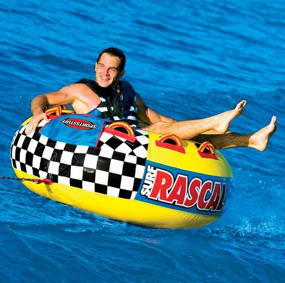 Airhead SPORTSSTUFF 53-1320 Rascal Single Rider Towable and 60' Boat Tube Rope