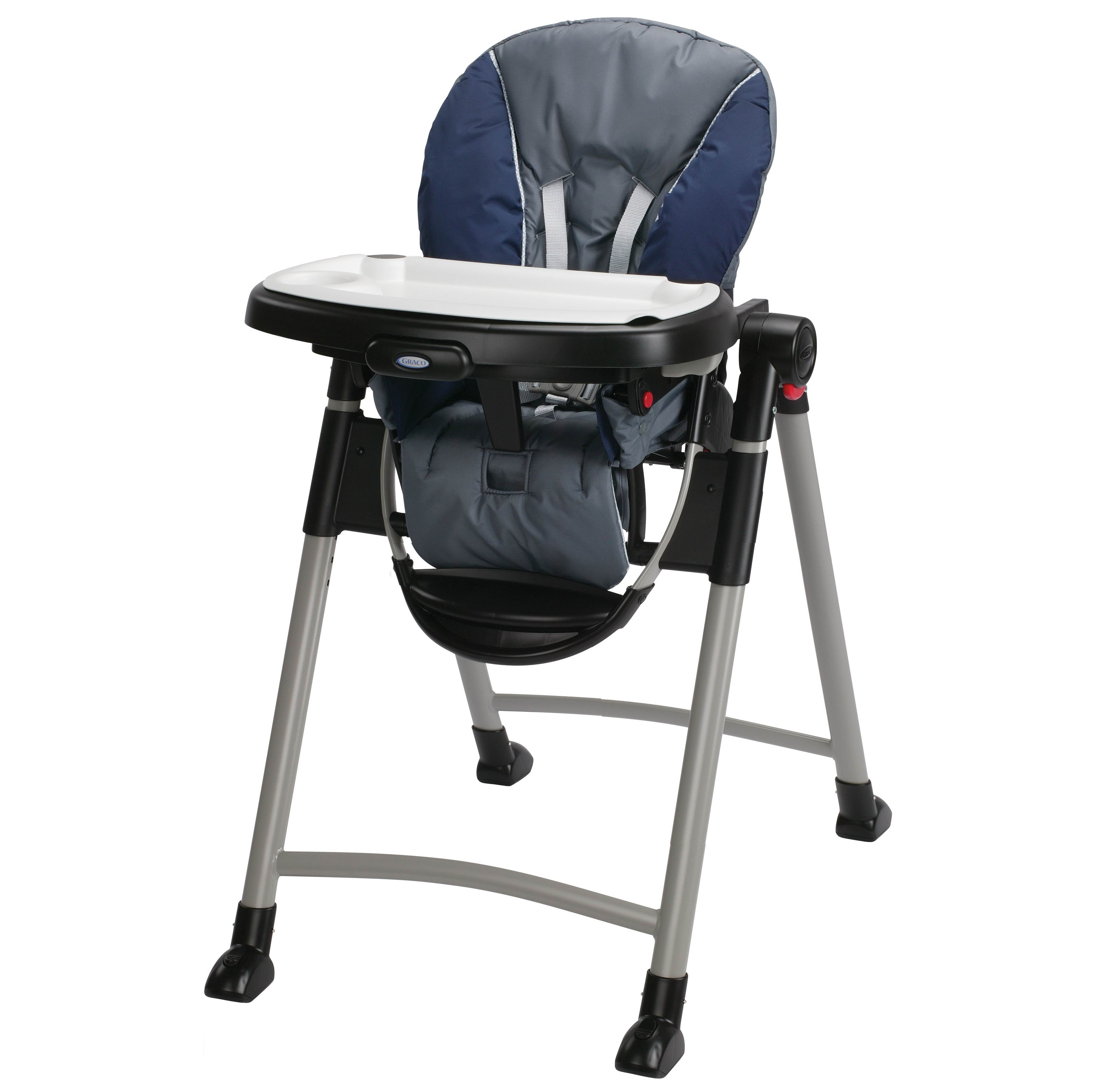 Graco Contempo Slim Folding Transportable Highchair | Midnight (Open Box)