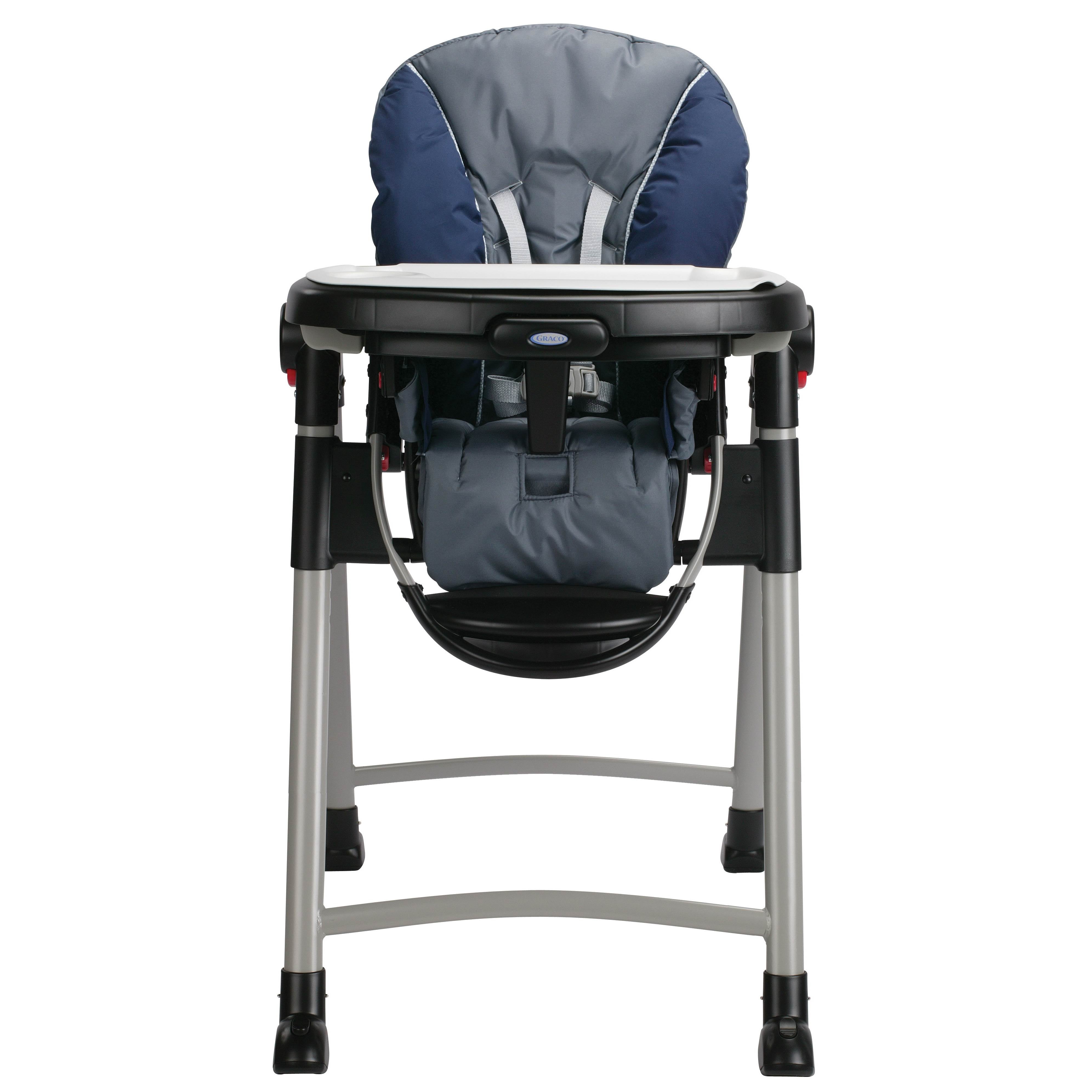 Graco Contempo Slim Folding Transportable Highchair | Midnight (Open Box)