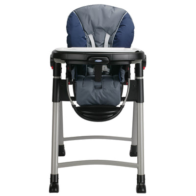 Graco Contempo Slim Folding Transportable Highchair | Midnight (Open Box)