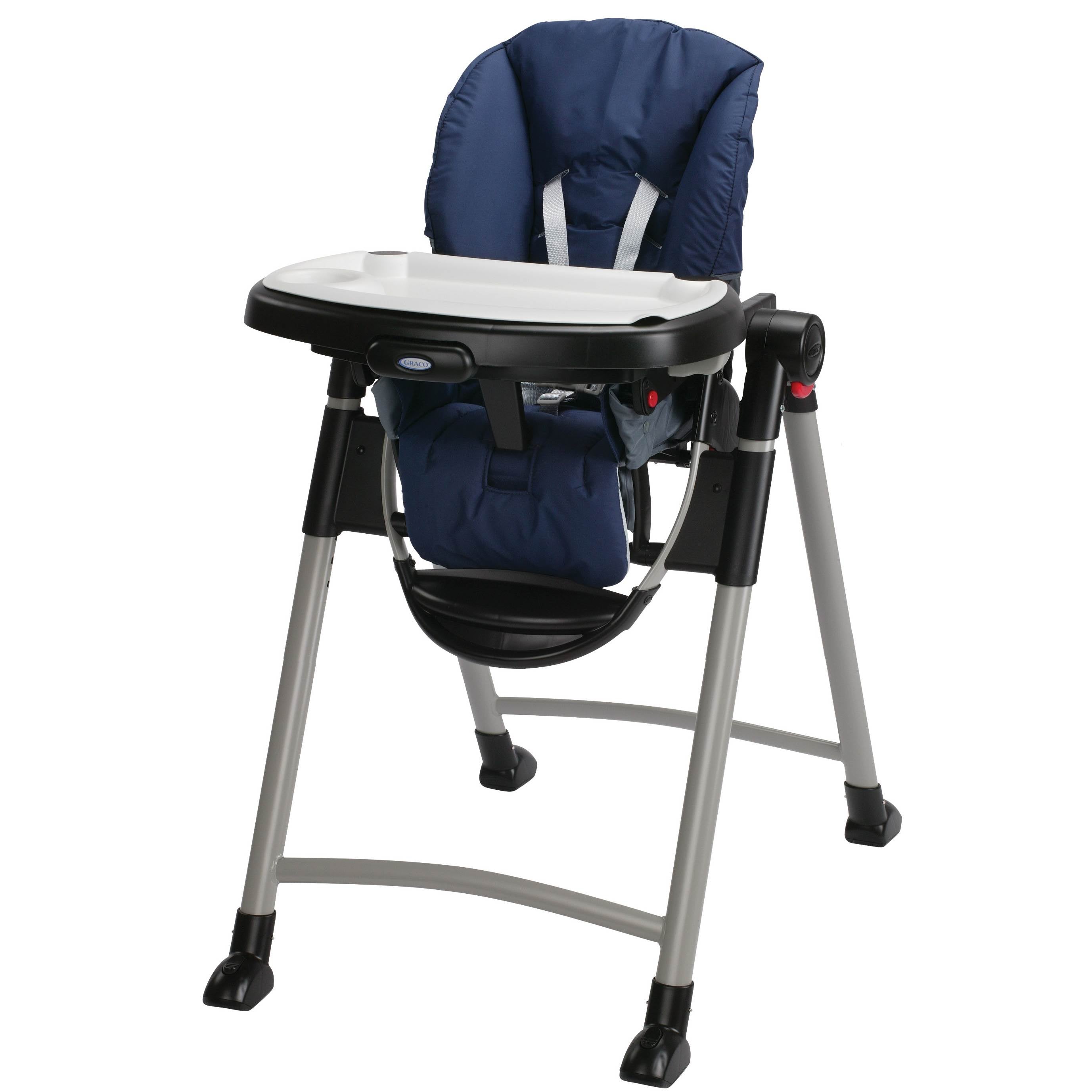 Graco Contempo Slim Folding Transportable Highchair | Midnight (Open Box)