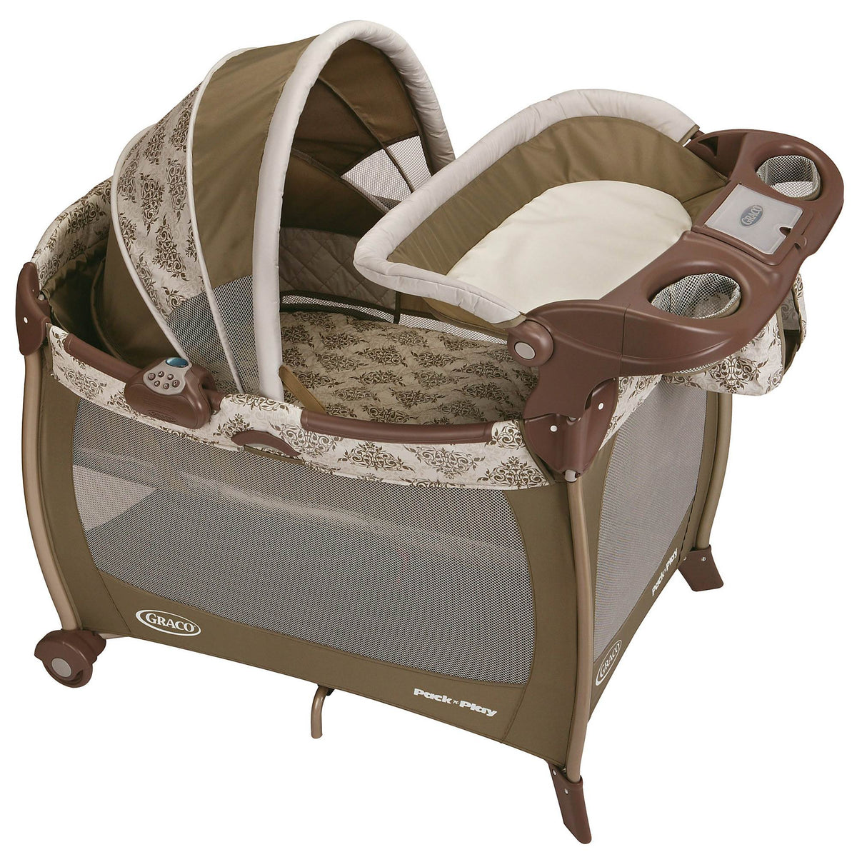 Graco Pack n Play Silhouette Playard Bassinet and Change Table Farrow (Open Box)