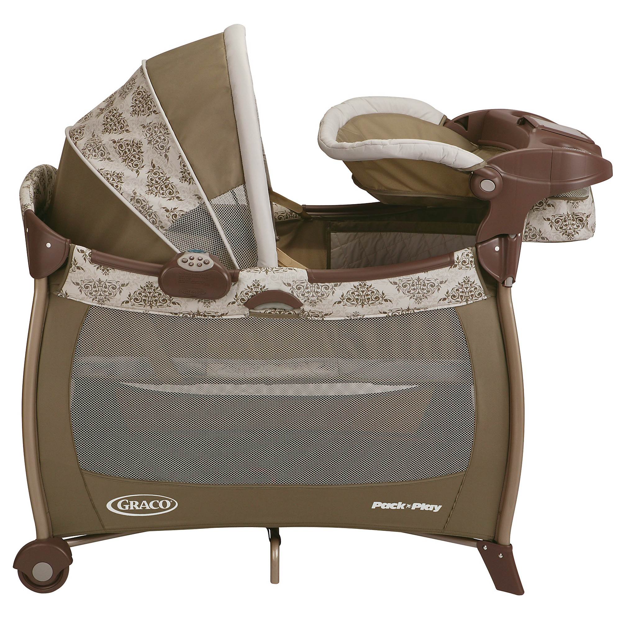Graco Pack n Play Silhouette Playard Bassinet and Change Table Farrow (Open Box)