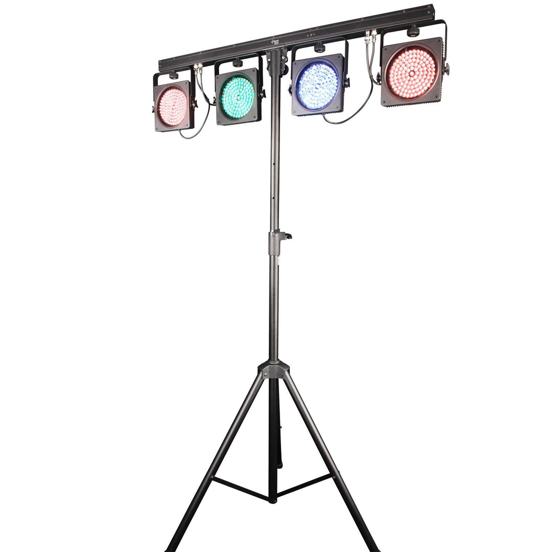 CHAUVET DJ 4BAR USB DMX LED Wash Light System w/Tripod, Travel Bags (Open Box)