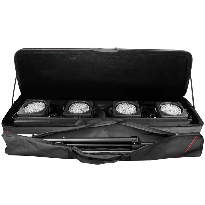 CHAUVET DJ 4BAR USB DMX LED Wash Light System w/Tripod, Travel Bags (Open Box)