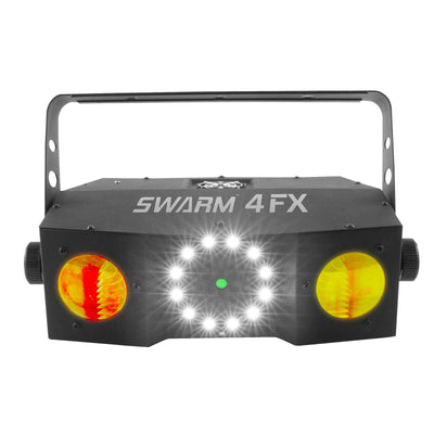 CHAUVET DJ Swarm 4 FX DMX LED Moonflower RGBA Light Effect with Strobe and Laser - VMInnovations