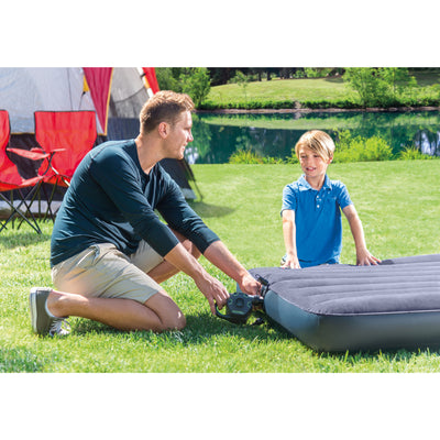Intex Flamingo Party Ride On Pool Float + 120 Volt Cordless Inflatable Air Pump