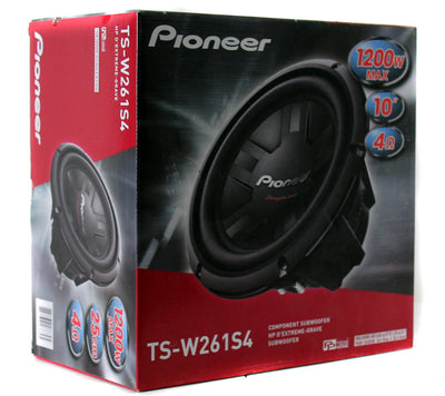 Pioneer 1200 Watt 10 Inch Subwoofer Champion Series SVC Car Bass Sub (Open Box)