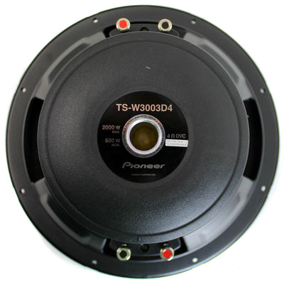 Pioneer 12" 2000W Champion Pro Car Power Subwoofer DVC 4-Ohm Sub (Open Box)