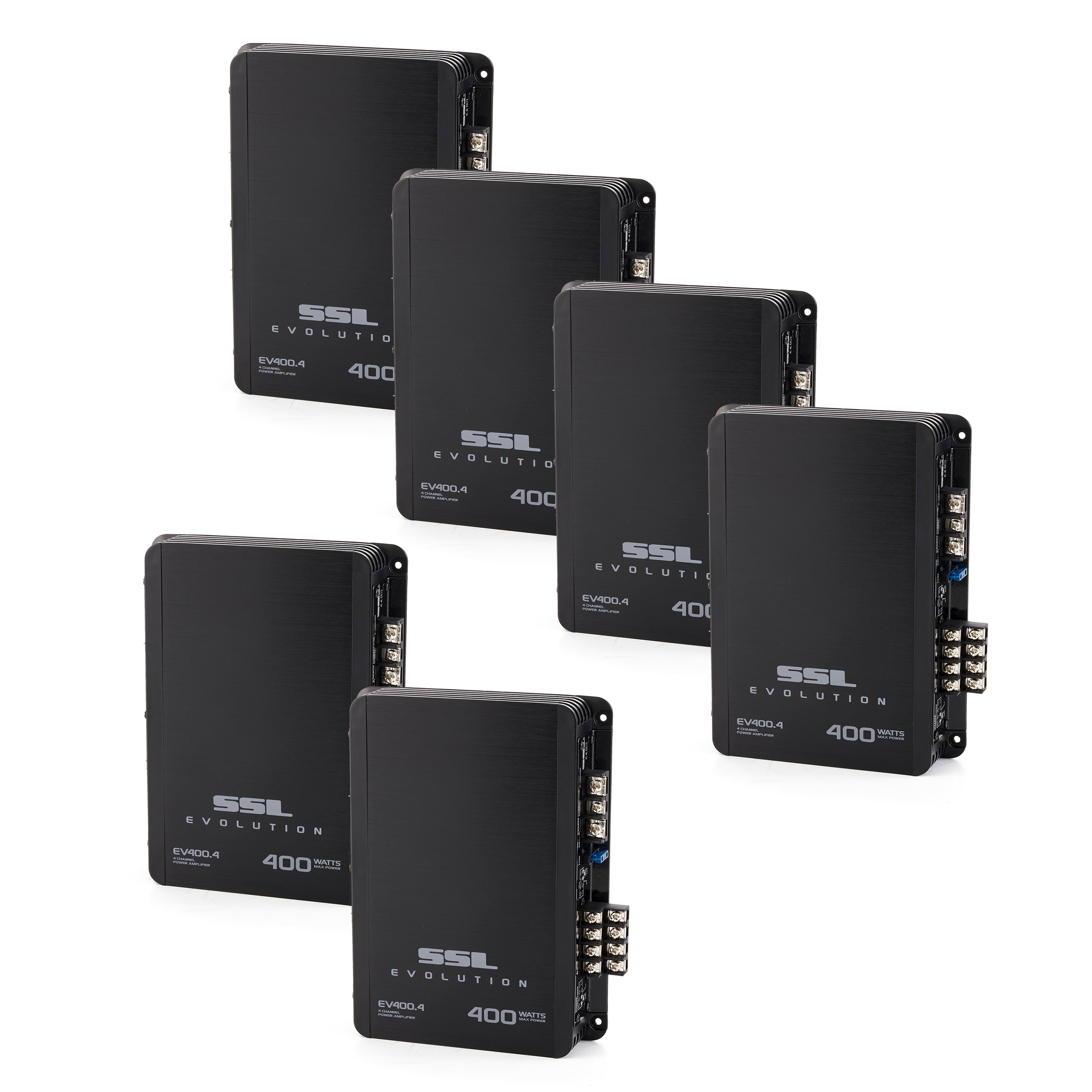 Soundstorm EV400.4 400W 4 Channel Car Power Amplifier Amp Mosfet SSL (6 Pack)