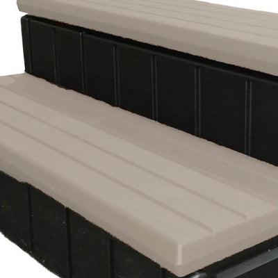 Leisure Accents 2-Step 36" Long Patio Hot Tub Spa Steps, Portabello (For Parts) - VMInnovations