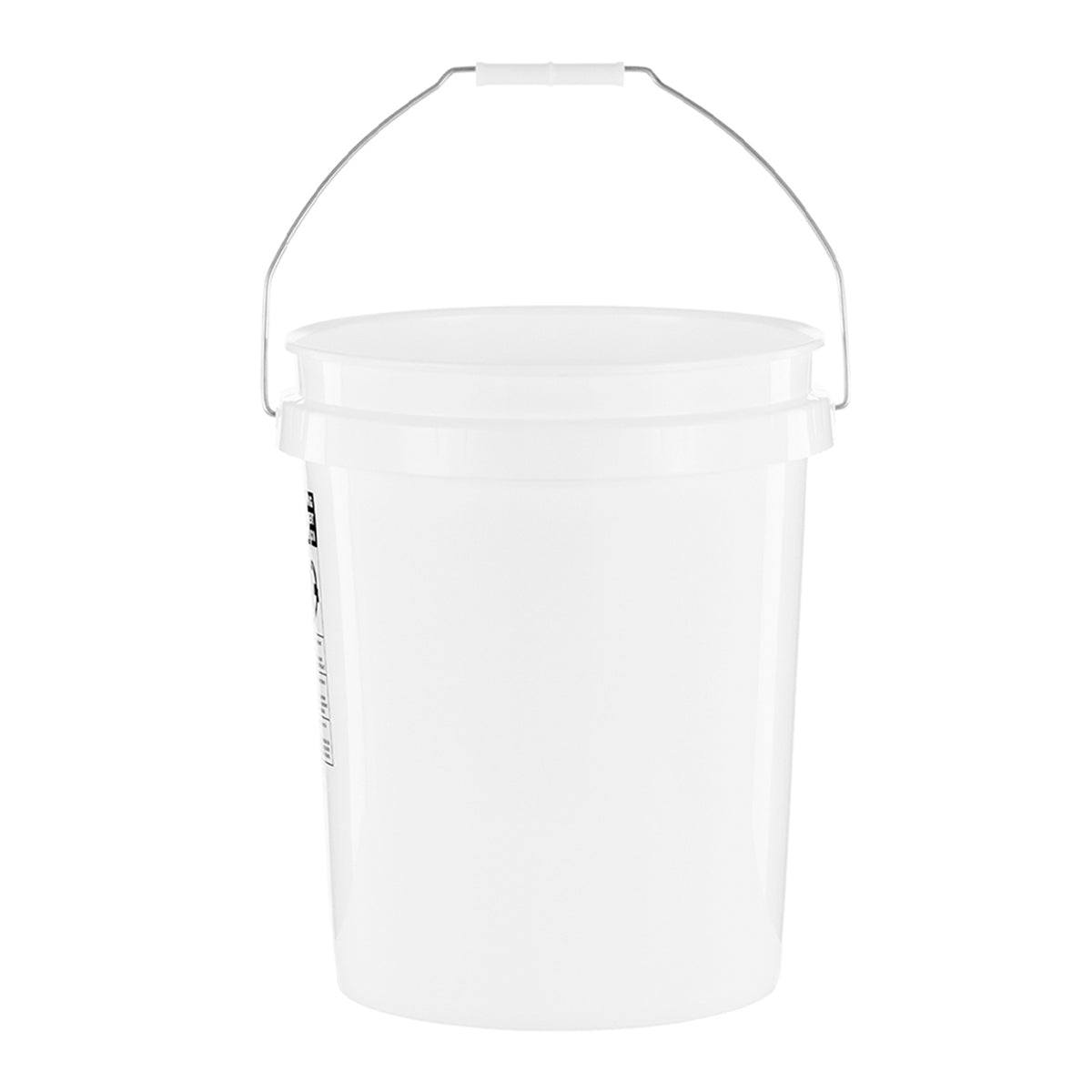 United Solutions 5 Gallon Utility Plastic Bucket with Handle, White (5 Pack)