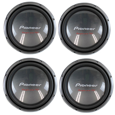 4) Pioneer 12" 2000W Champion Car Power Subwoofers 4-Ohm DVC Subs | TS-W3003D4