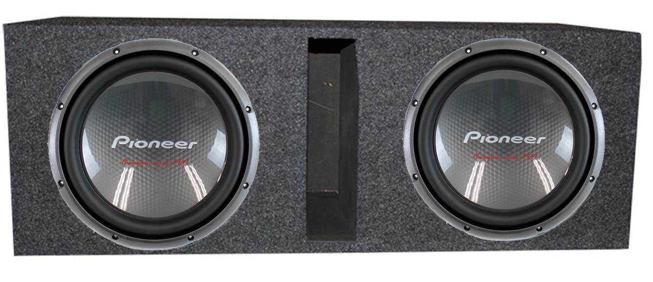 2) Pioneer 12" 4000W TS-W3003D4 Car Subwoofers DVC Subs + Vented Box Enclosure