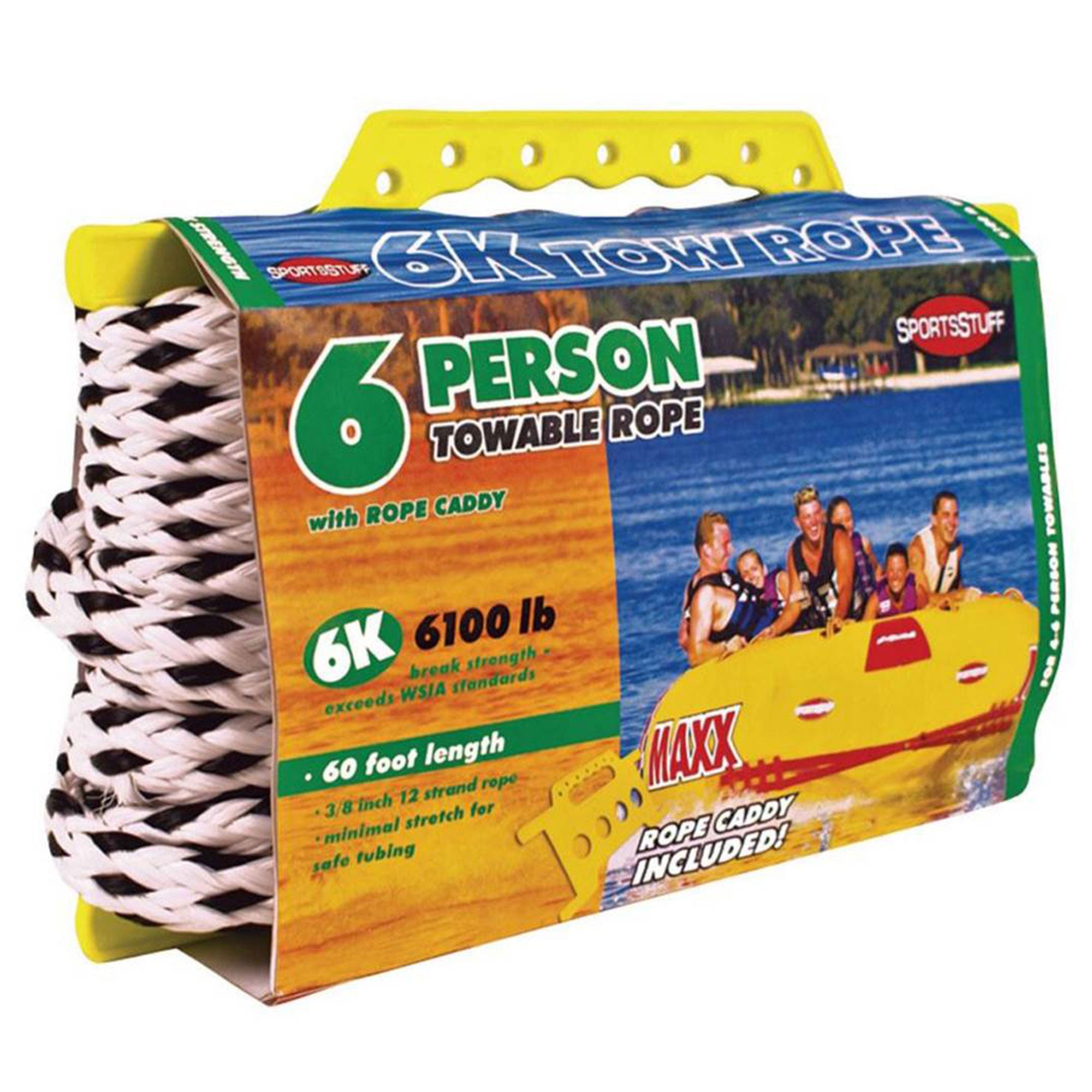 Airhead SPORTSSTUFF Towable Tube 6-Person 60-foot Tow Rope| 57-1542 (Used) - VMInnovations