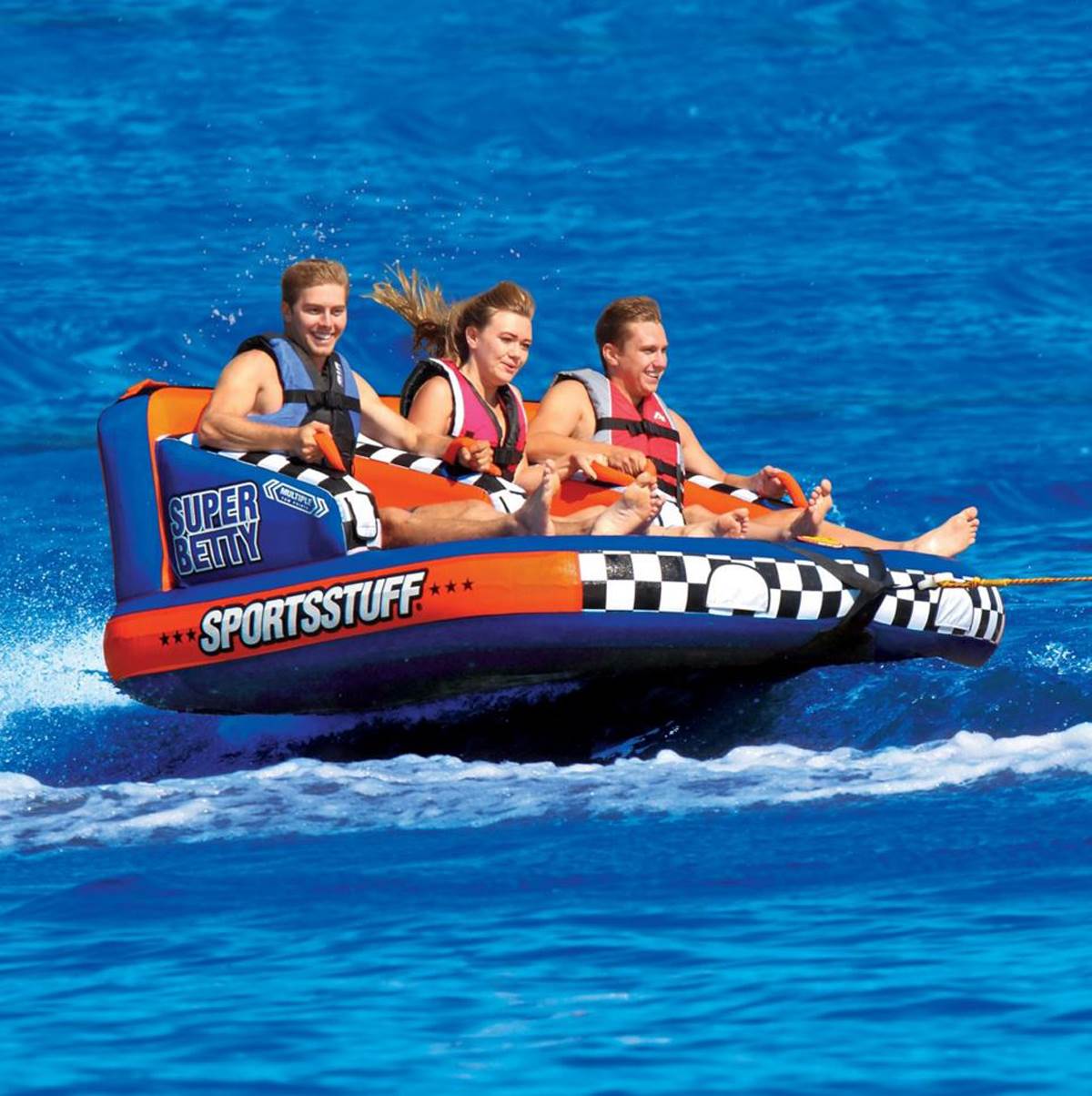 Airhead SPORTSSTUFF Super Betty Triple Rider Boat Towable Mable Tube  (Used)