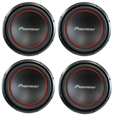 4) Pioneer 12 Inch 5200 Watt Champion Subwoofers SVC Car Subs Four|  TS-W304R