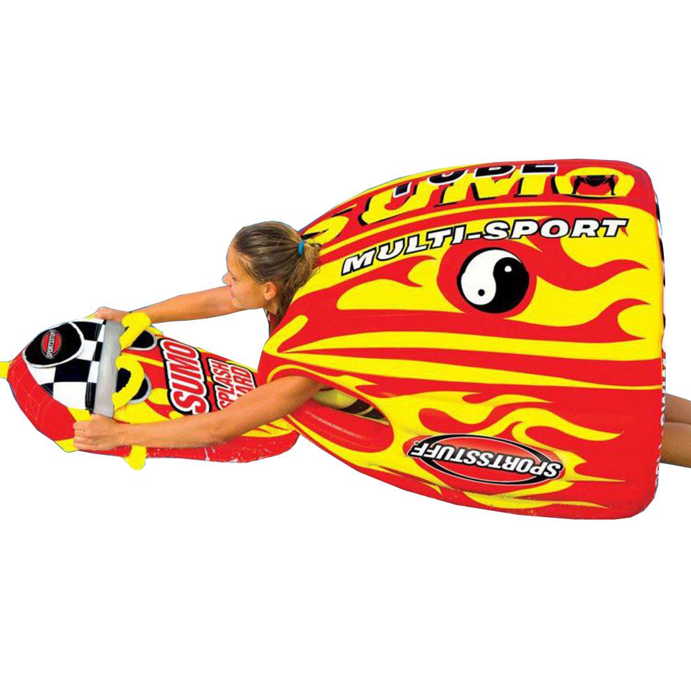 SPORTSSTUFF 53-1807 Sumo & Splash Guard Combo Single Rider Towable & 50/60' Rope