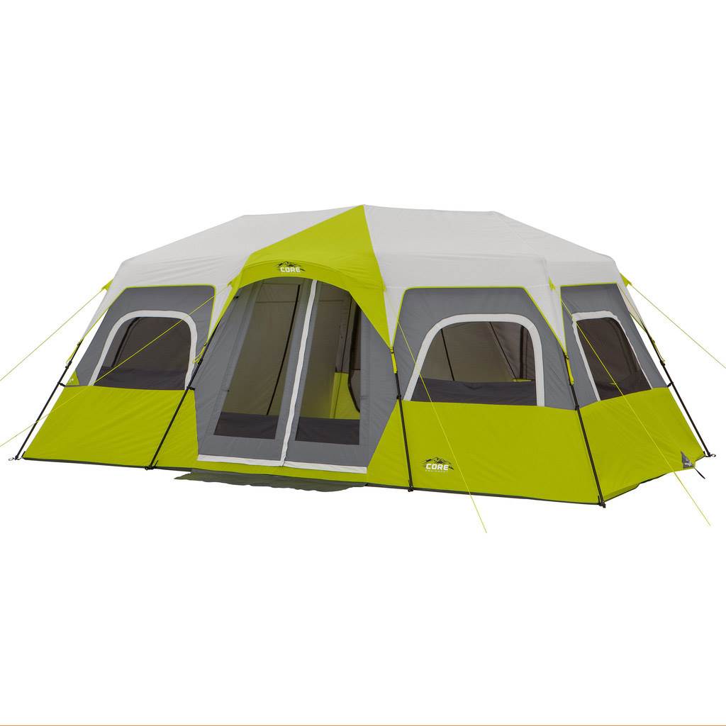 CORE Equipment 12 Person Instant Green/Grey Cabin Tent - 18'x10' (Used)