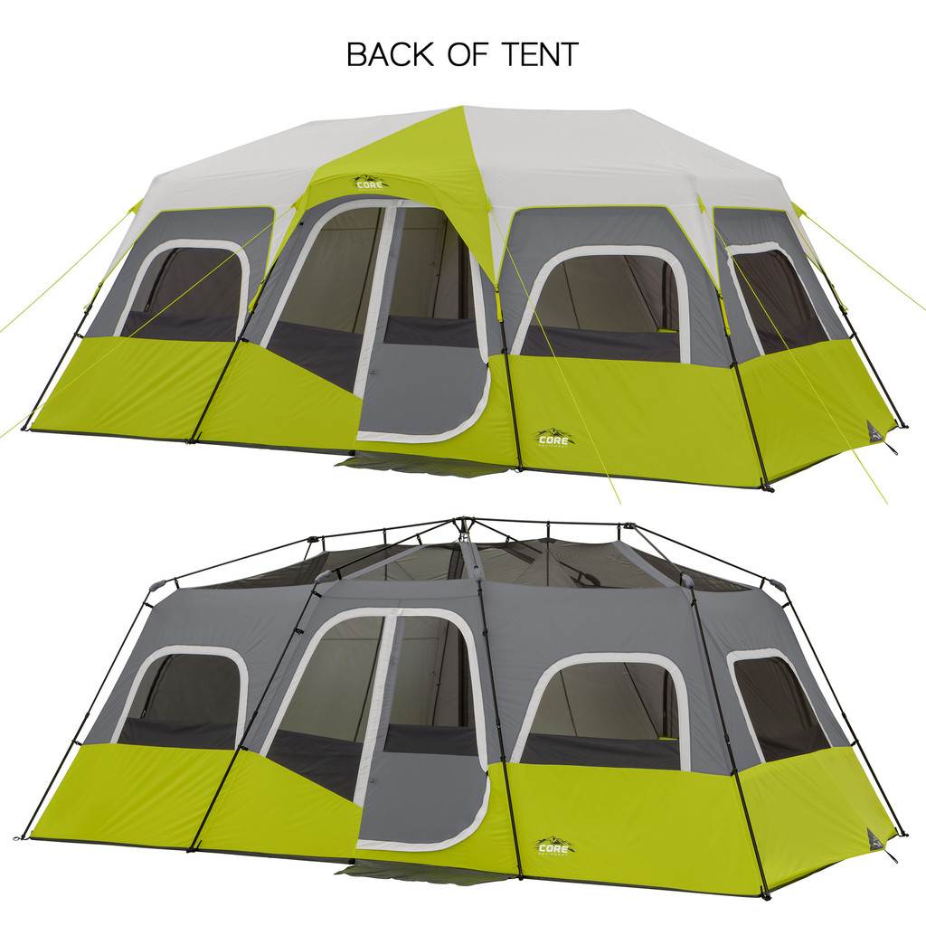 CORE Equipment 12 Person Instant Green/Grey Cabin Tent - 18'x10' (Used)