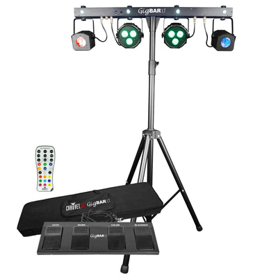 Chauvet DJ GigBAR LT Moonflower Wash & Strobe LED Lighting System + Fog Machine