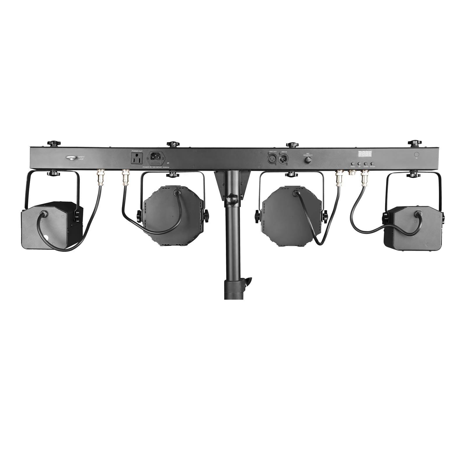 Chauvet DJ GigBAR LT Moonflower Wash & Strobe LED Lighting System + Fog Machine