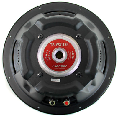 2) Pioneer TS-W311S4 12 Inch 2800W Car SVC Subwoofers + Sealed Enclosure Box