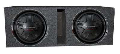 2) Pioneer TS-W311S4 12" 2800W Car SVC Subwoofers + Vented/Ported Enclosure Box