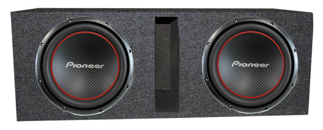 2) Pioneer TS-W304R 12" 2600W  Subwoofers Car Subs + Vented/Ported Box Enclosure