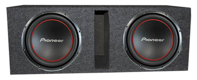 2) Pioneer TS-W304R 12" 2600W  Subwoofers Car Subs + Vented/Ported Box Enclosure